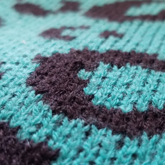 Nine West Green Leopard Sweater - Picture 7 of 12